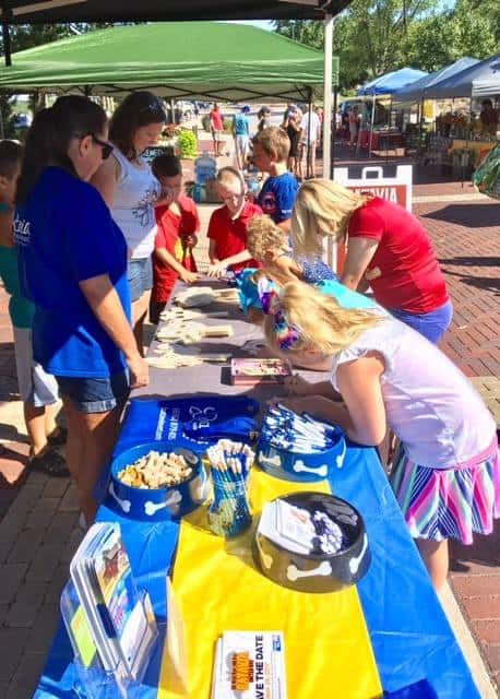 Batavia United Way provides crafts for kids at the Batavia Farmers' Market